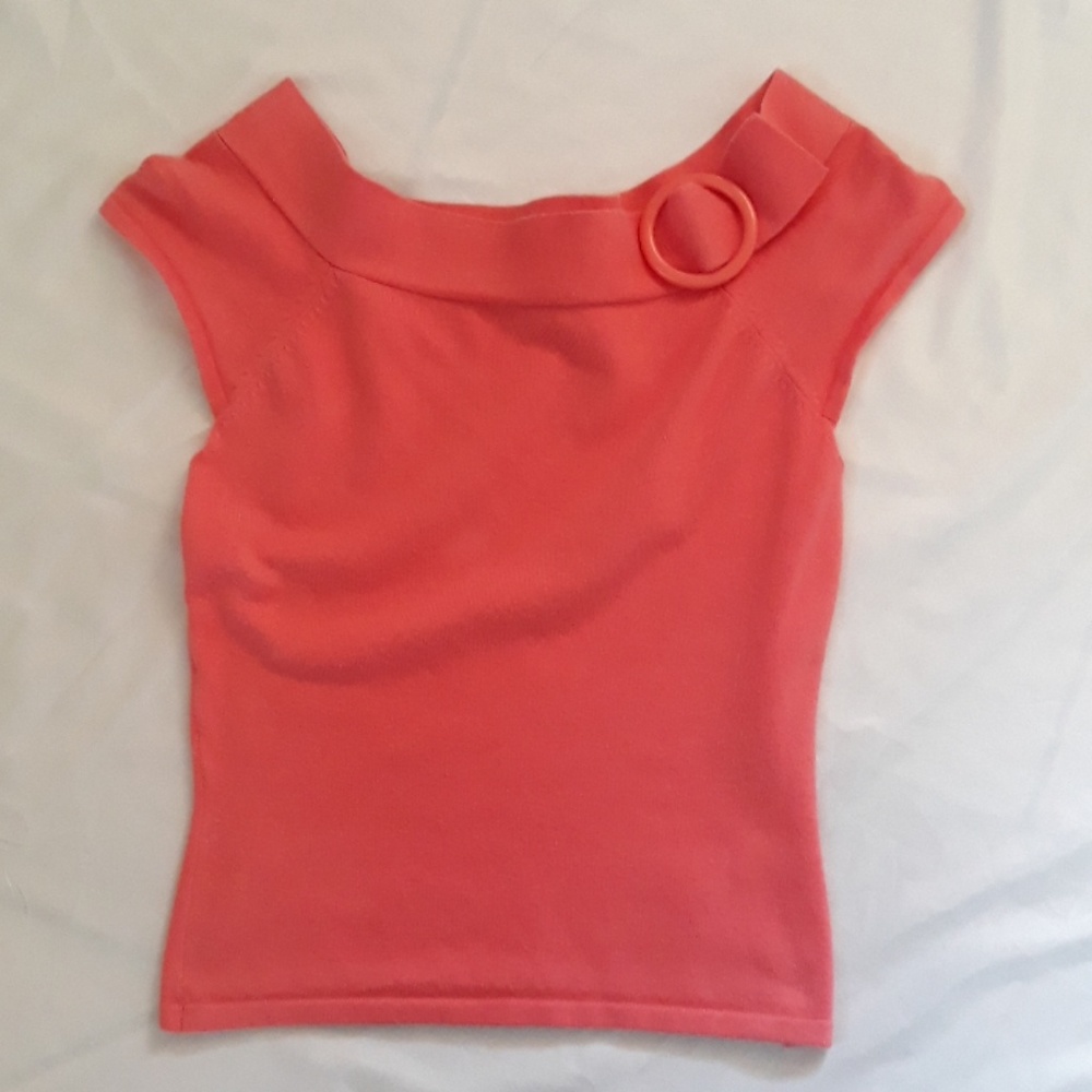 J.J. Basics Off-Shoulder Knit Top M - Cute!